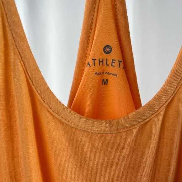 Athleta Cressida Silk Blend Racerback Maxi Dress in Orange Size Medium‎ - Picture 8 of 9